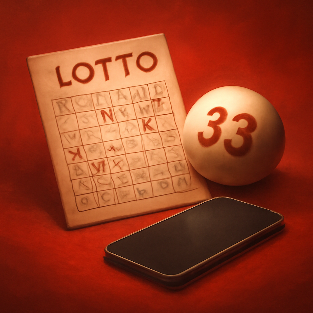 A professional badge design for 33 Lottery login troubleshooting.