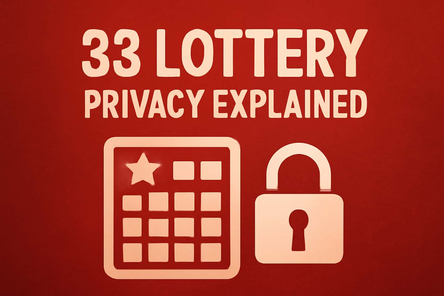 A high-tech representation of 33 Lottery Privacy concepts.