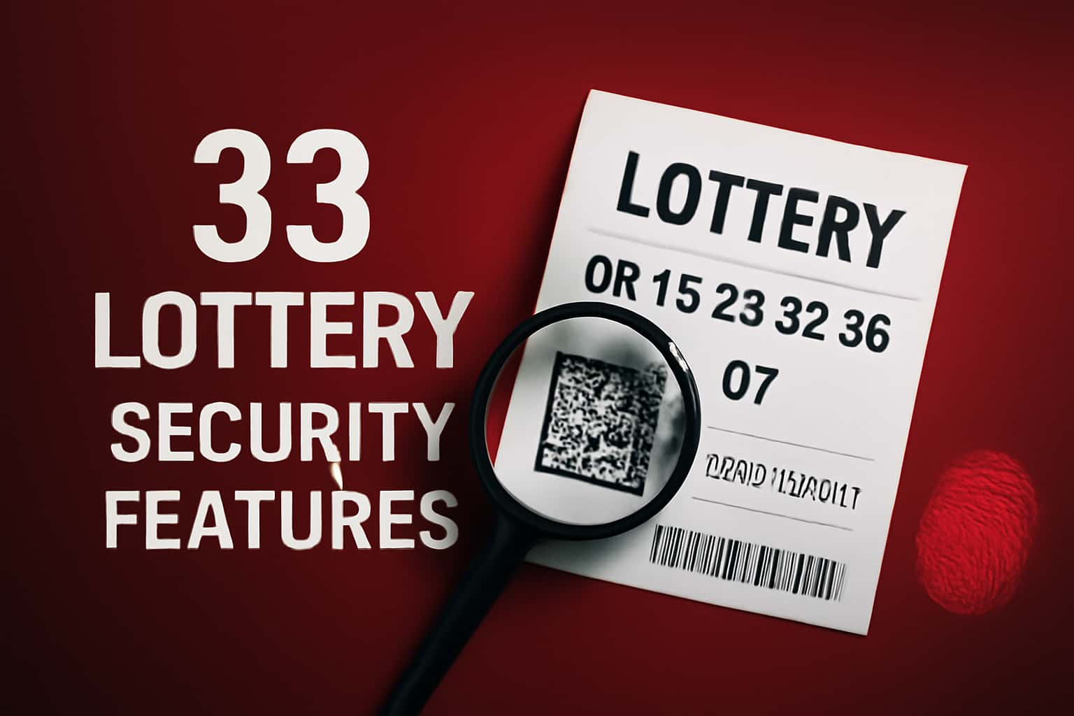 An informative scene depicting security features relevant to 33 Lottery.