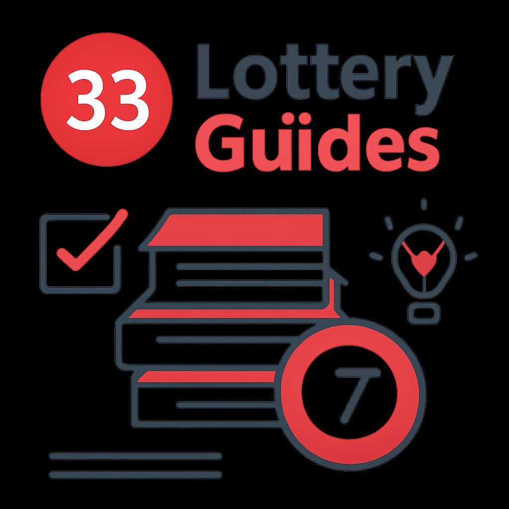 An educational illustration about navigating 33 Lottery Guides.