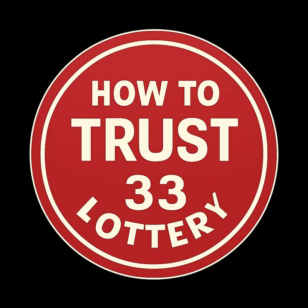 Icon representing trust in 33 Lottery.