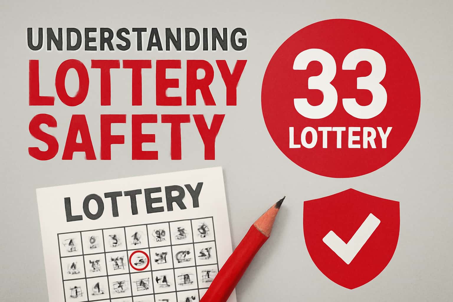 Informational graphic depicting principles of 33 Lottery Safety.
